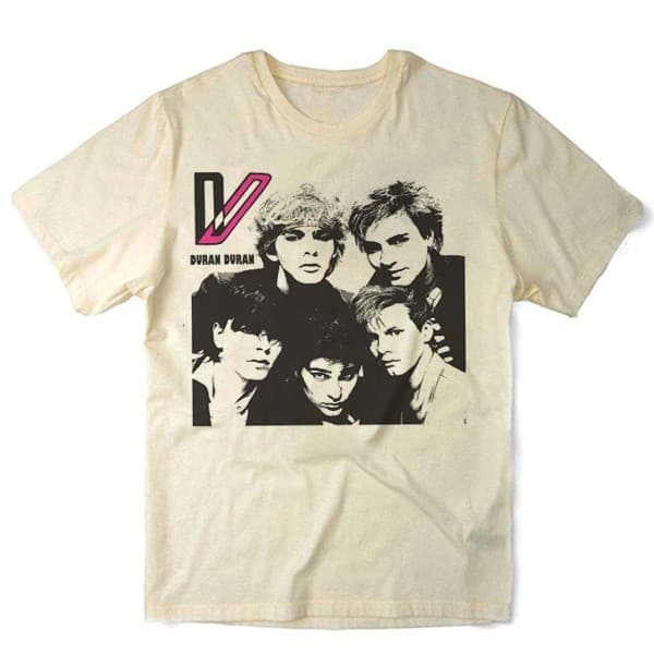 Camiseta Algodao Duran Duran Banda de Rock Bandas Classicas Musica New Wave Pop Dance