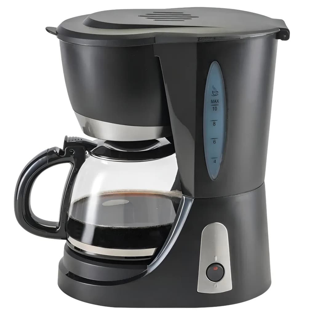 Cafeteira Elétrica 1,2L 30 Xícaras 800W Preta Filtro Removível 127V Café Rápido