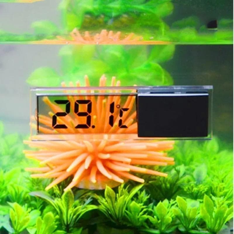 LCD 3D Digital Eletrônico Medição De Temperatura Medidor Do Tanque De Peixes Aquário Termômetro Acessórios Controle