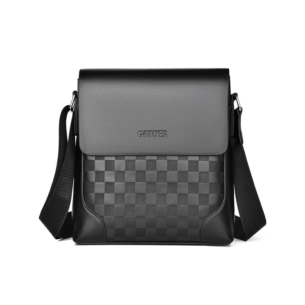 Moda bolsa de ombro aba bolsa mensageiro masculina Casual bolsa de viagem de negócios simples grande capacidade Vertical