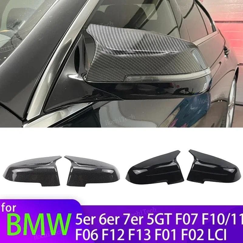 M5 Retrovisor Lateral Asa Espelho Capa De Fibra Carbono Padrão Preto Para BMW 5 6 7 Série F10 F11 F18 F07 F12 F13 F06 F0