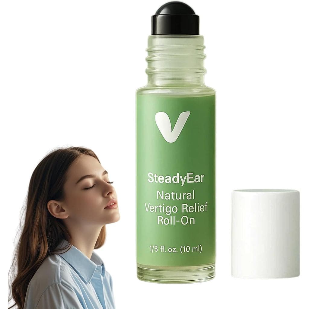 Steady Ear Roll On, Roll-on Natural para Alívio da Vertigem Steady Ear, Roll-on Anti-Tontura, Óleos para Vertigem de Açã