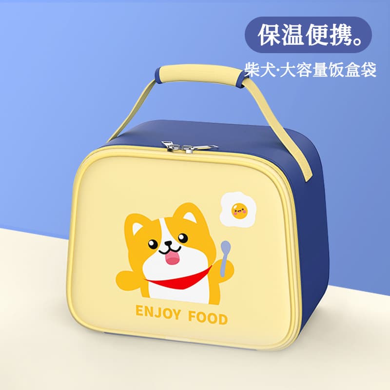 Lancheira saco estudantes do ensino fundamental dedicado saco de isolamento térmico bolsa almoço com arroz à prova dwate