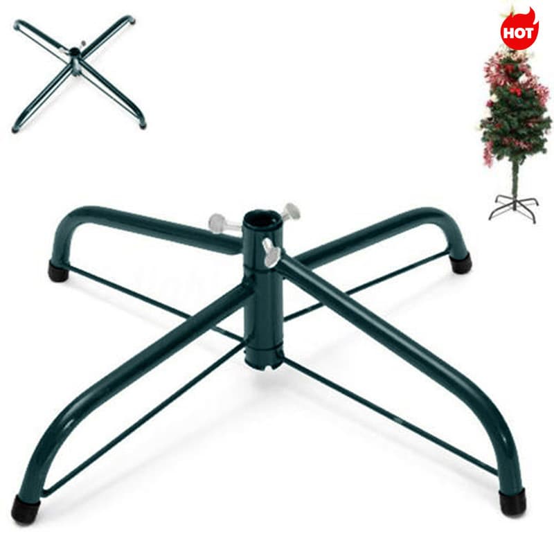 < LA > Base De Suporte De Metal Preto De 4 Pés , Ferro Fundido , Decoração , Decorações De Natal Para Árvore De Casa