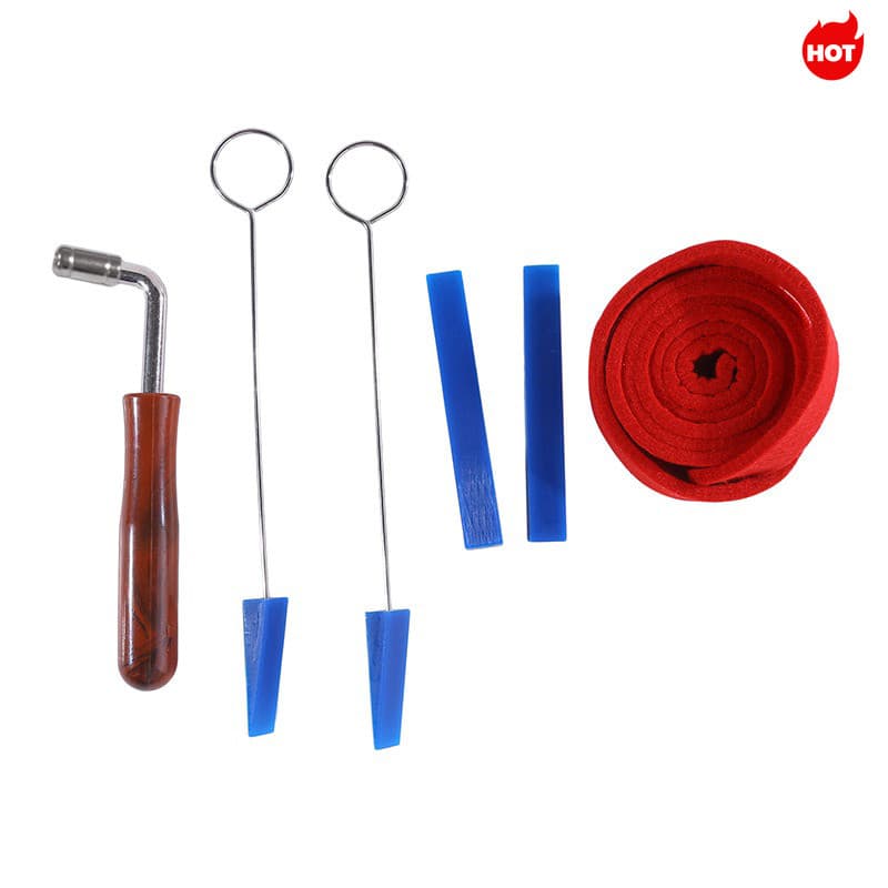< LA > 6pcs Acessórios De Ferramentas Manuais Profissional Piano Tuning Martelo Chave Inglesa De Alavanca De