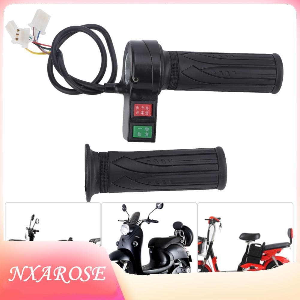 Nxarose Punho do acelerador elétrico com controle de 3 velocidades Punhos de guiador confortáveis ​​Design ergonômico