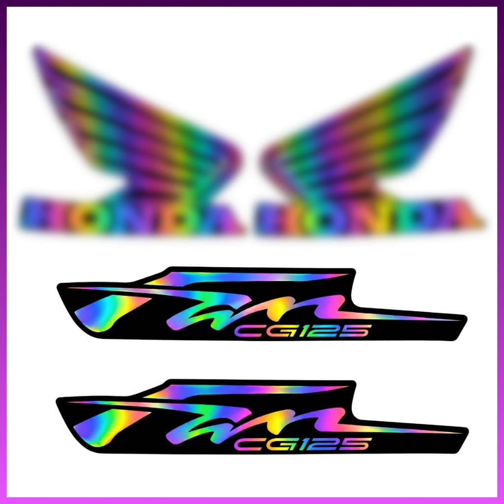 Adesivos Holográficos Fan 125 e 150 ES KS ESI 2012 até 2013 – Alto Brilho e Visual Personalizado