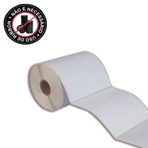 1 Rolos Etiqueta 10x15 100x150 Termica Serrilha Zebra Elgin