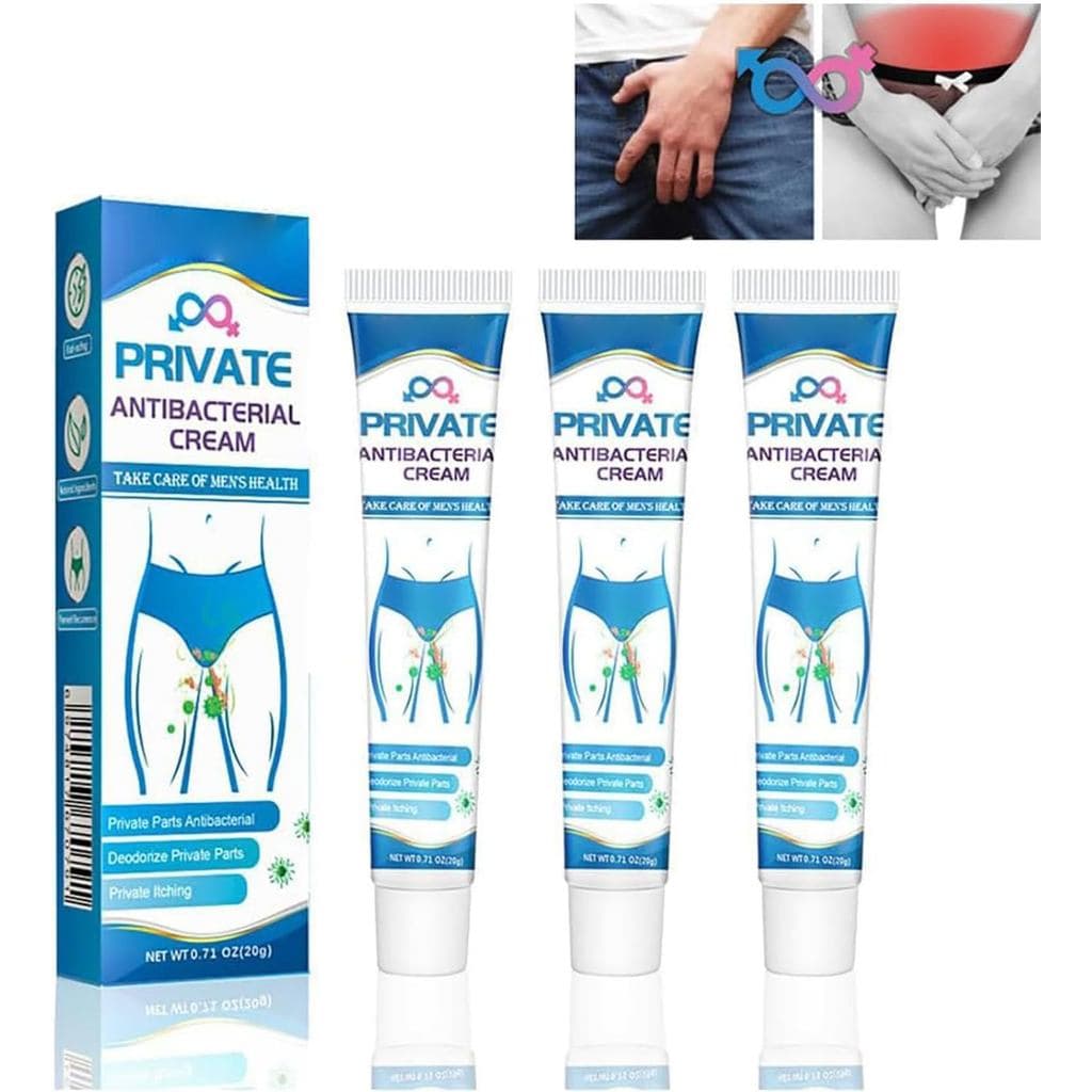 Creme Antibacteriano para Partes Íntimas, Creme Íntimo Private hing Cream Uni, Creme Desodorante e Antifúngico, Creme Su