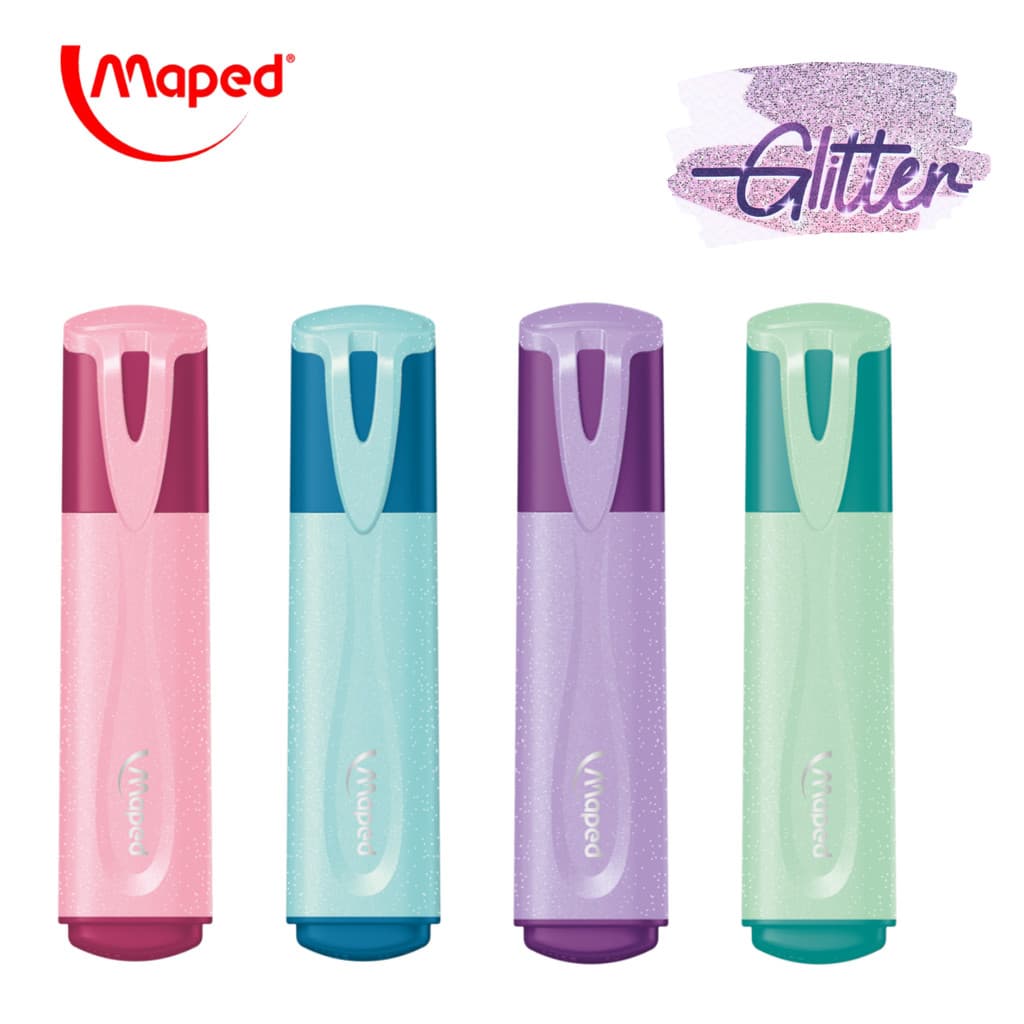 Marca Texto Com Glitter Pastel  - MAPED