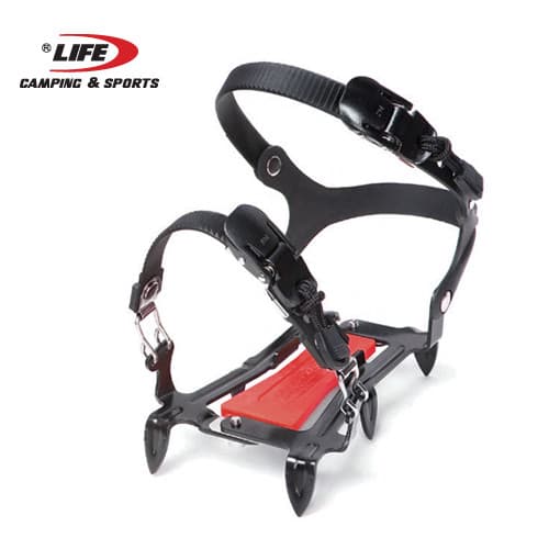 Coreia vida esportes crampons de seis dentes 6P ouro Ultra-leve ajustável 6 dentes montanhismo ao ar livre portátil anti