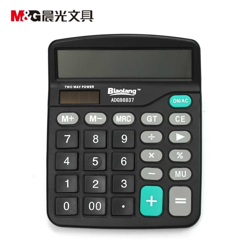 Chenguang calculadora estudante financeiro tela grande Solar dupla potência computador 837 atualização frete grátis