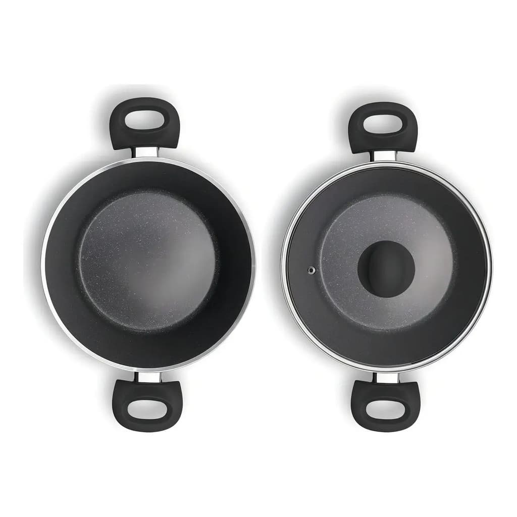 Jogo De Panelas Brinox Mocha Mousse Indução e normal 4 Peças Marrom-claro