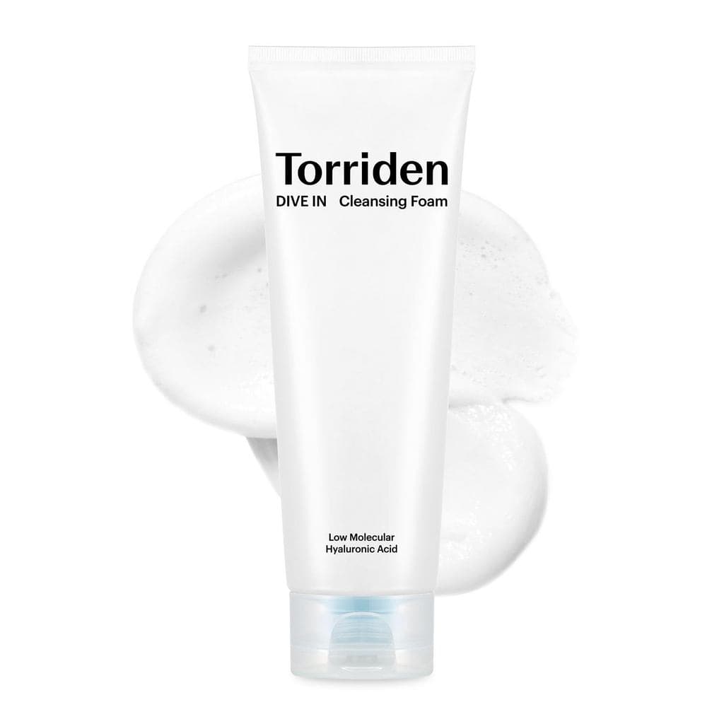 Torriden DIVE IN Espuma de Limpeza Facial 150ml (5.07 fl.oz.) |   Limpador Facial Hidratante Diário para Todos os Tipos