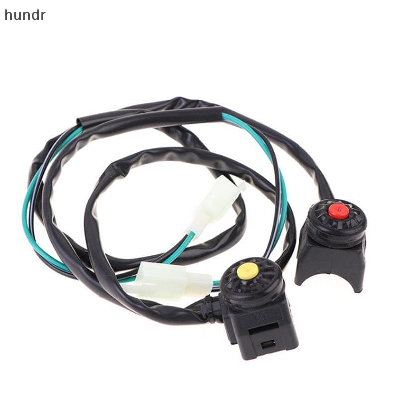 [hundr] Universal ATV Motocicleta Dual Sport Dirt Quad Start Horn Kill Off Stop Switch Button Acessórios Para Moto