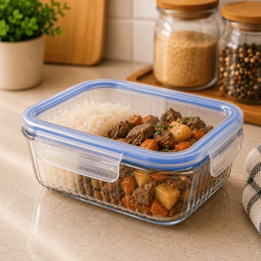Pote Vidro Hermético Vasilha Recipiente Guarda Conserva Armazena Comida Marmita