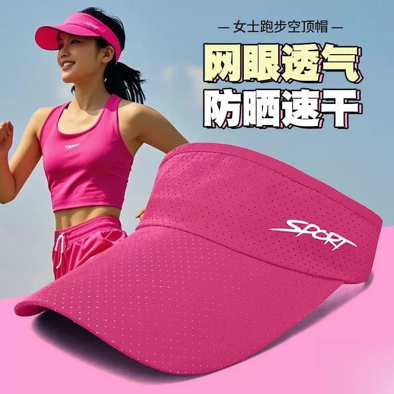 Senhoras de verão correndo chapéu especial maratona feminino de secagem rápida equipamento profissional primavera vazio