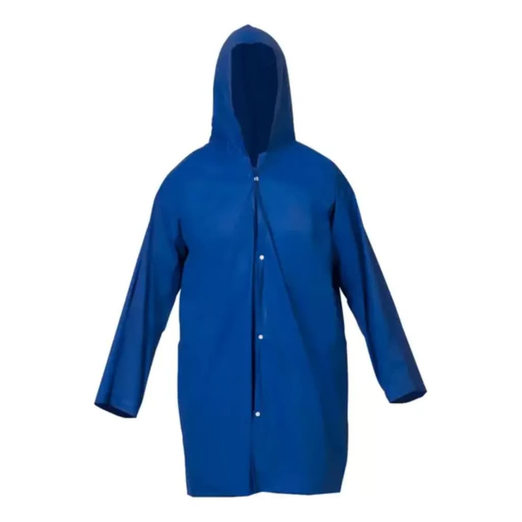 Capa De Chuva Pvc Azul Total Capas Reforçada Ca 47977