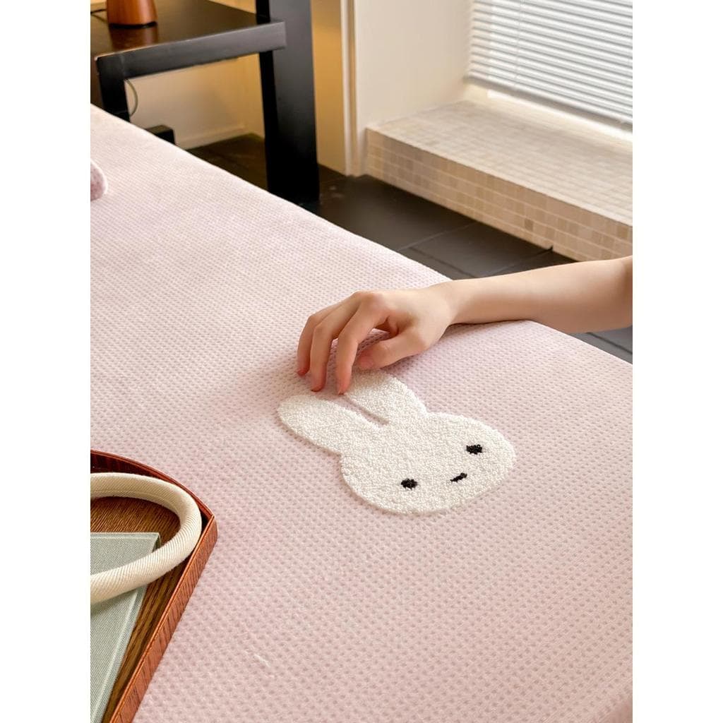 Outono inverno engrossado quente Waffle leite veludo folha de cama estilo lençol colcha colchão capa protetora colcha ca