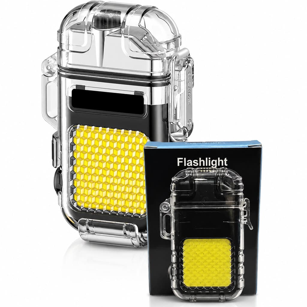 Acendedor Elétrico USB Recarregável com LED Flexível à Prova de Vento para Vela Fogão Churrasco e Camping