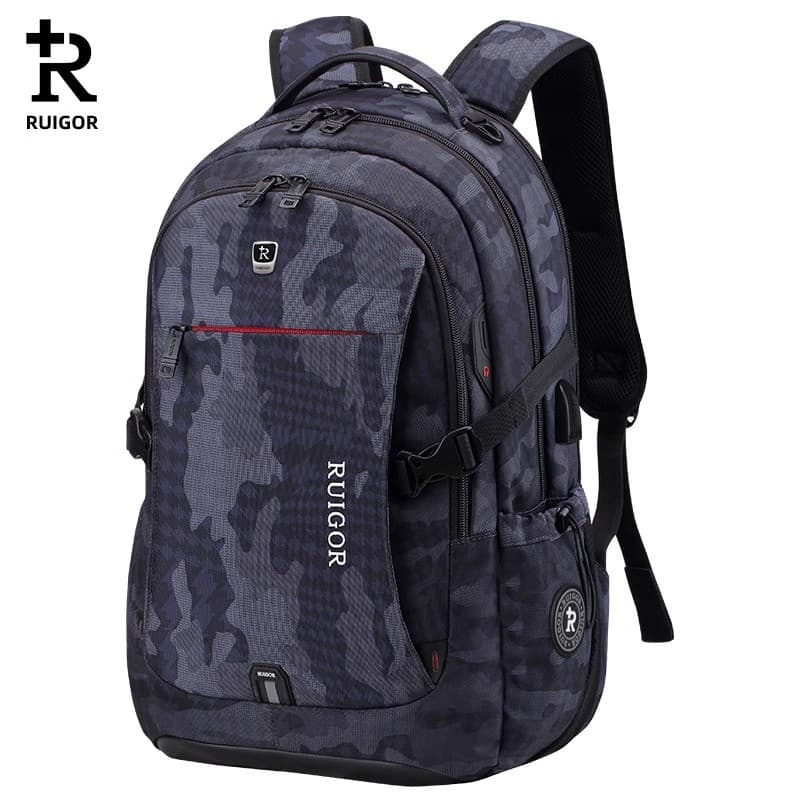 Rigo suíço sargento faca mochila camuflagem grande capacidade viagem saco de computador de negócios júnior estudante do