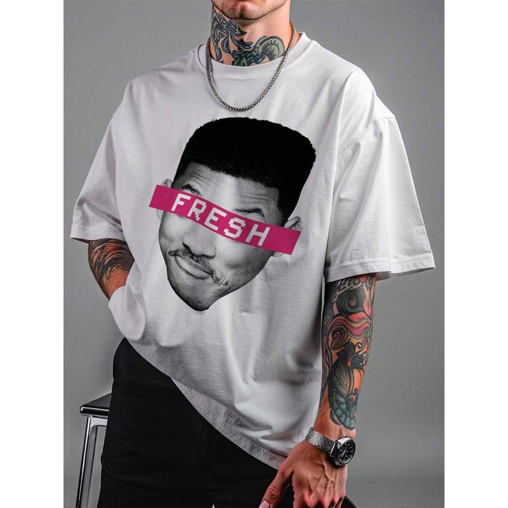 Camiseta Masculina Estampada Will Smith Fresh Camisa Feminina 100% Algodão Premium