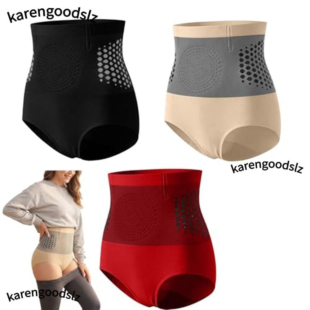 Roupa Íntima De Compressão KARENGOODS , Shorts De Escultura De Contração Abdominal Sem Costura , Cintura Alta