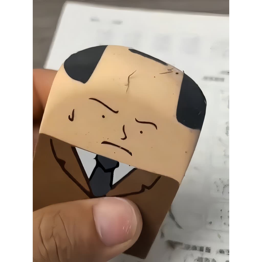Calvado tio borracha criativo engraçado dos desenhos animados bonito diversão borracha estudantes do ensino fundamental
