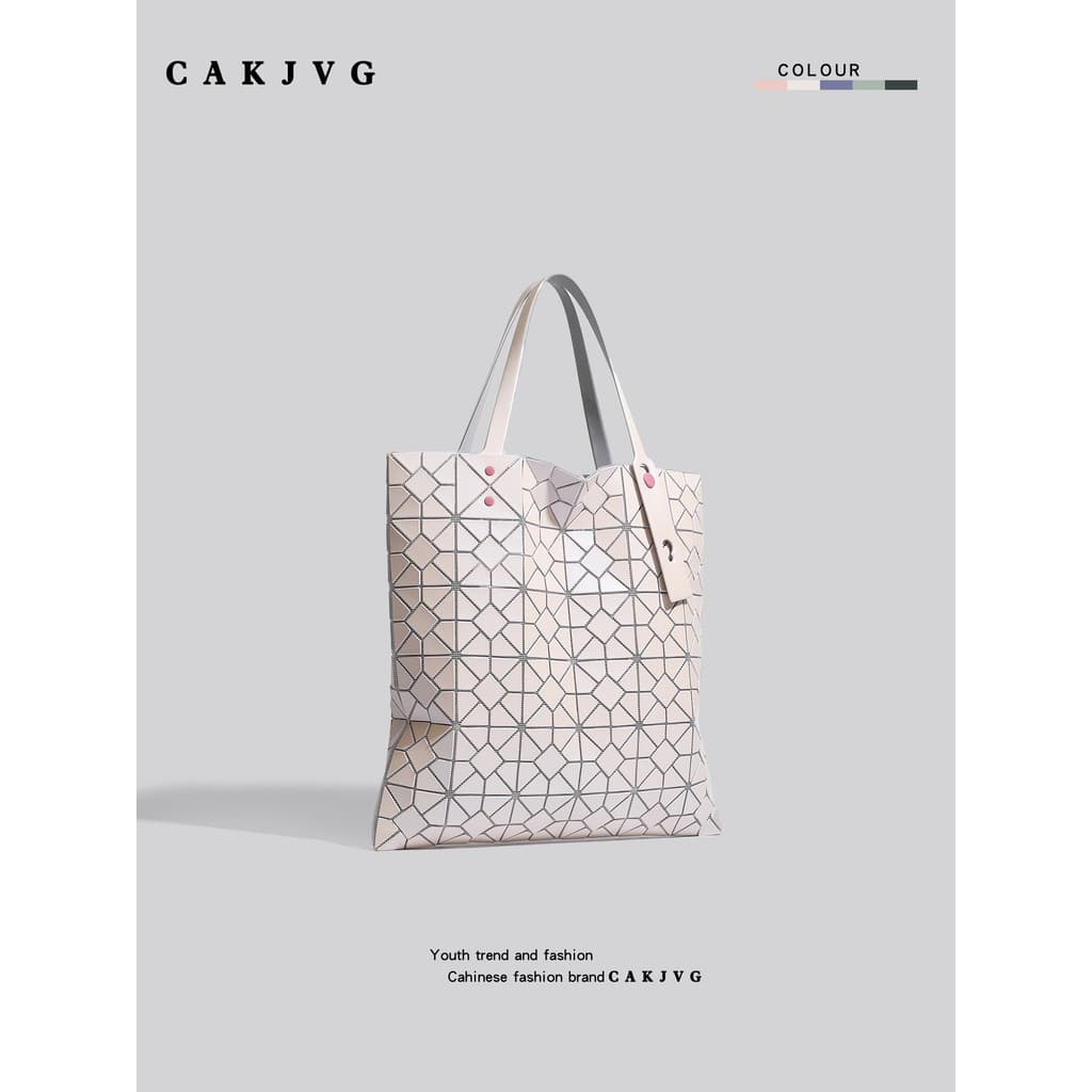 CAKJVG Design Bolsa Geométrica Diamante Bolsa Feminina 2026 Novo Estilo Grande Capacidade All-Match Commuter Tote Bag