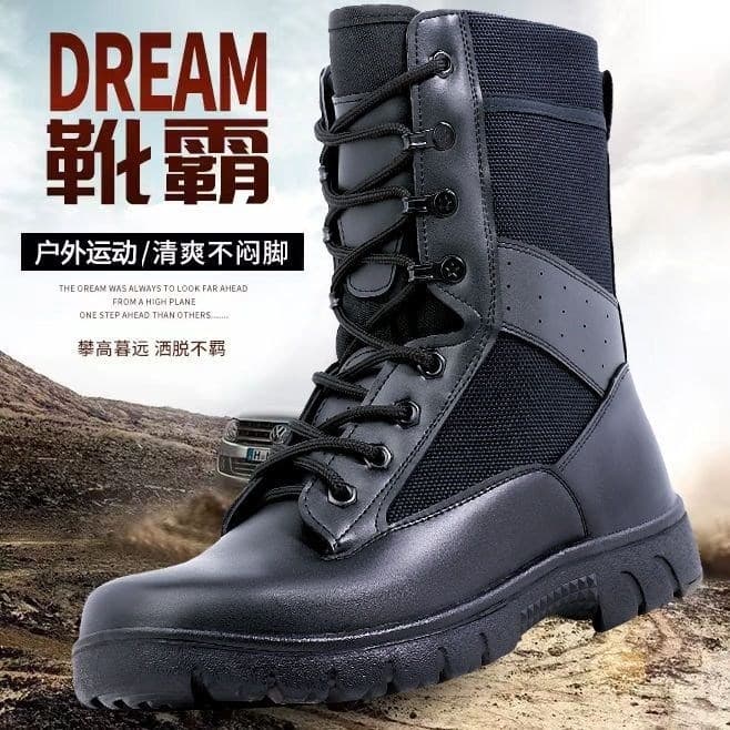 Novo produto botas de combate masculino Ultra-leve respirável sapatos táticos absorção de choque à prova dwaterproof águ