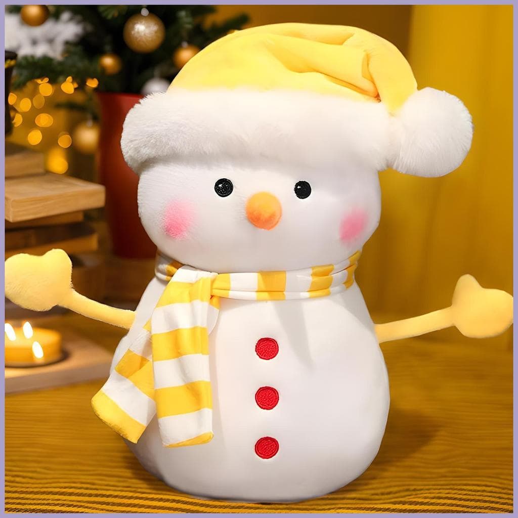 Boneco De Neve Brinquedo De Pelúcia Aniversário Natal Plushies Adorável Artesanal Estatuetas De Para Crianças Da Criança