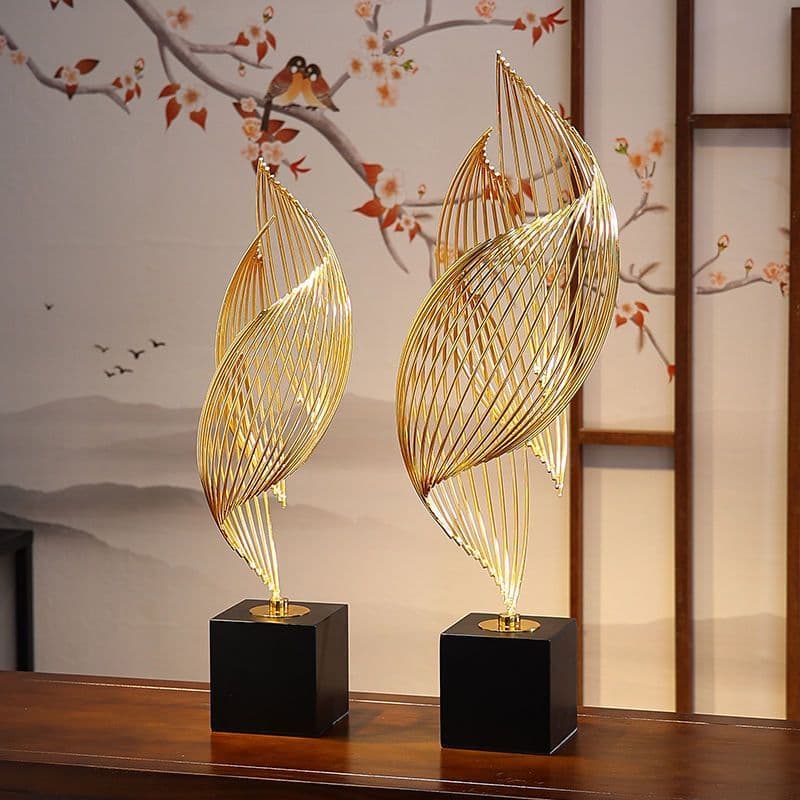 Fengshengshui ornamentos luz moderna luxo sala de estar entrada armário TV criativo armário vinho estante