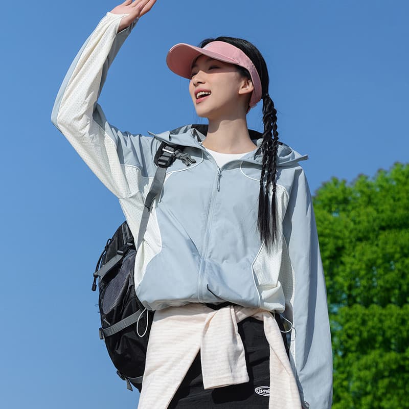 Ao ar livre gelo seda protetor solar roupas femininas novo estilo jaqueta Anti-ultravioleta UPF50 + luz respirável solto
