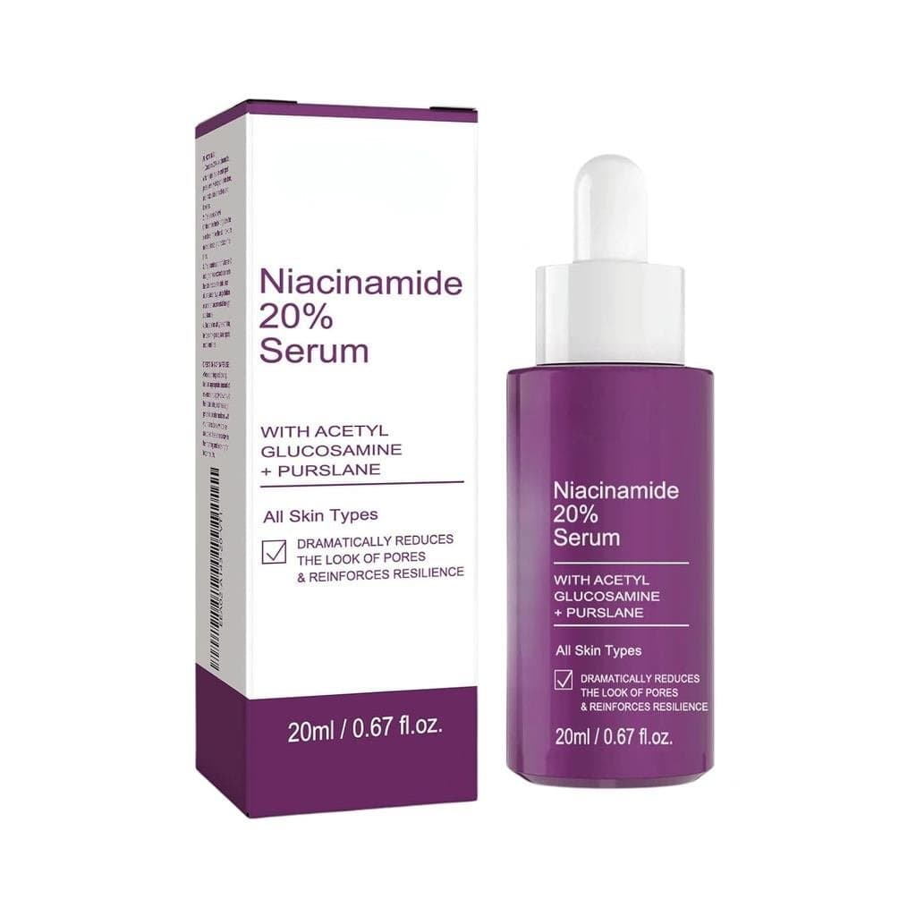 Sérum Firmador de Niacinamida com Extrato de Portulaca e N-Acetil Glucosamina, Sérum Facial Anti-Envelhecimento, Reduz L