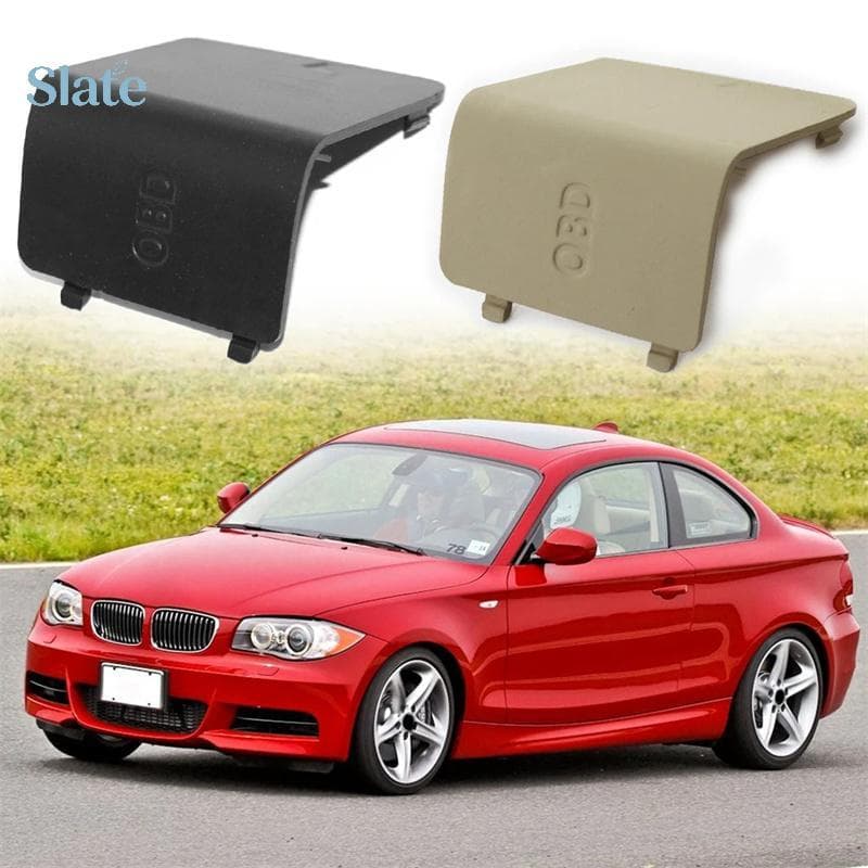 Tampa Do Painel Ki Interior Carro Em Ardósia 51437144966 OBD Plug Capa LHD Escudo Protetor Para 1 Série E81 E82 E84 E87