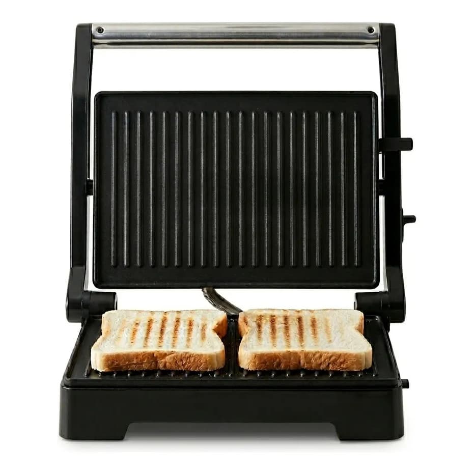 Grill E Sanduicheira Elétrica Inox Antiaderente Prensa