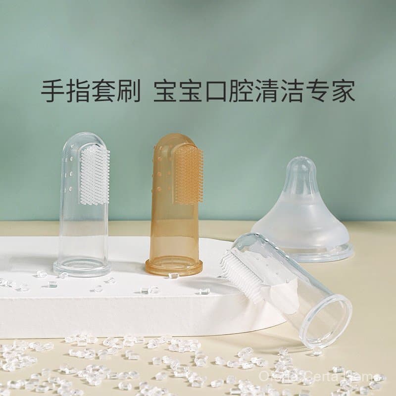 ⭐ Escova de dentes para bebês, escova de dentes de silicone com cerdas macias para crianças, limpador oral para recém-na