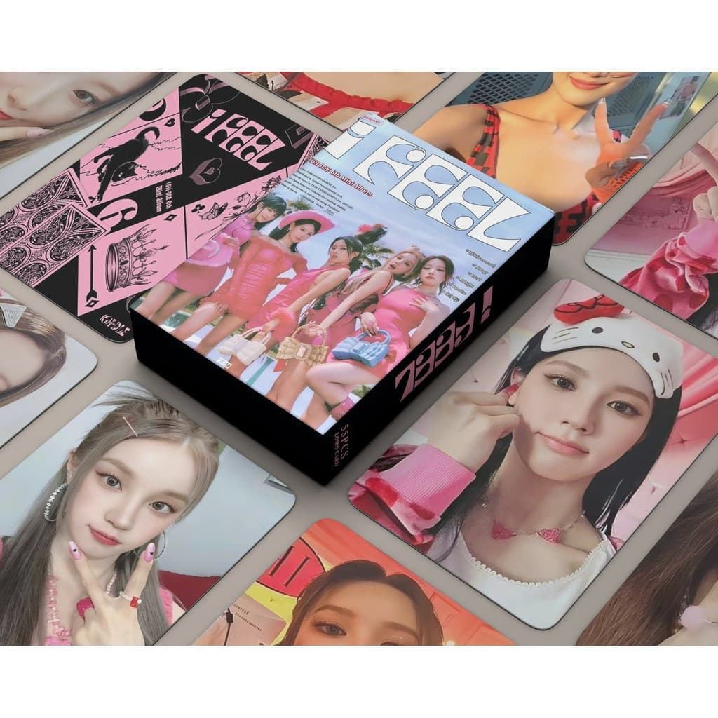 55 peças/caixa (G) I-DLE Photocard FEEL Queencard Album KPOP LOMO Collection Card VMAZ ESOW