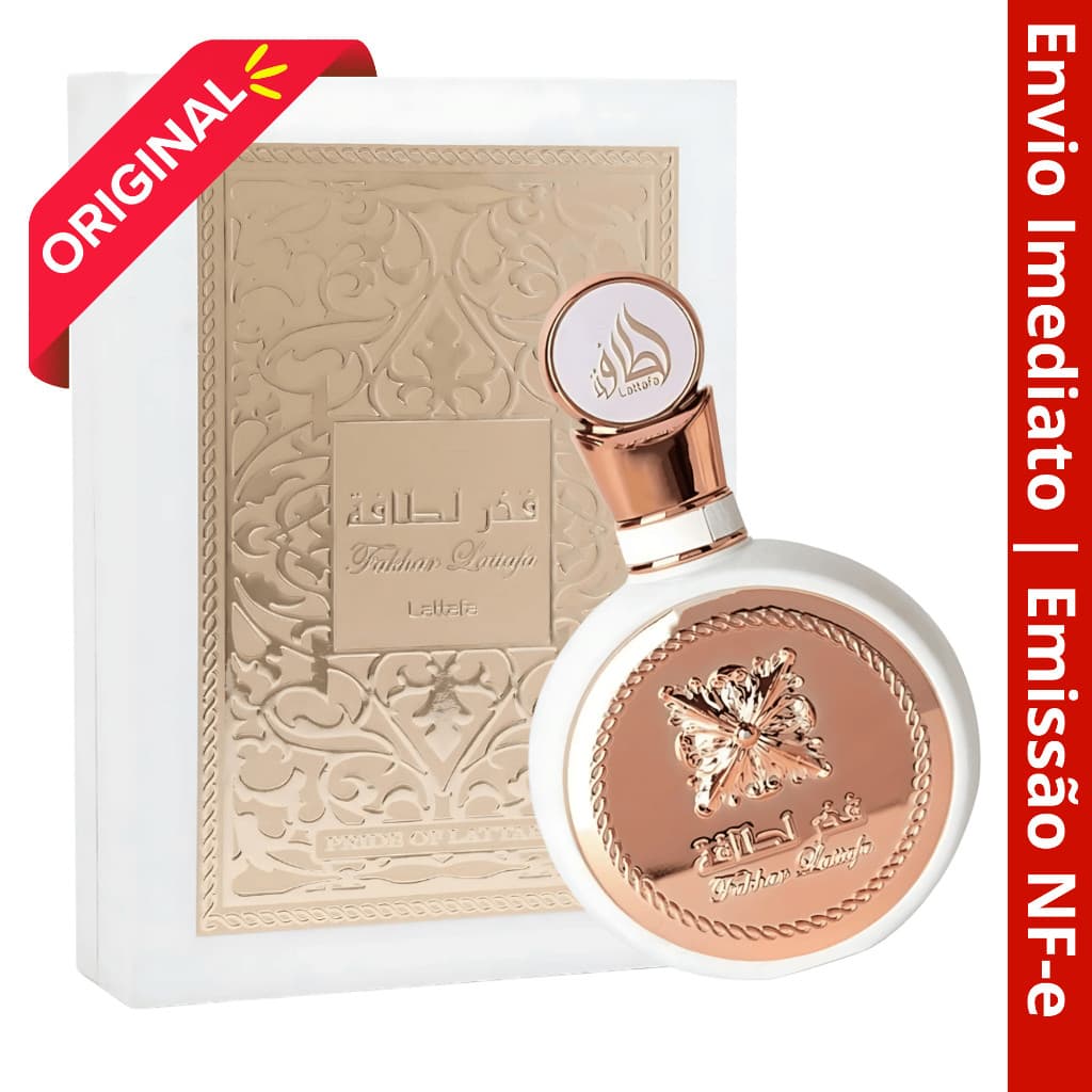 Perfume Feminino Fakhar Rose Lattafa 100ml Eau de Parfum Original com Selo
