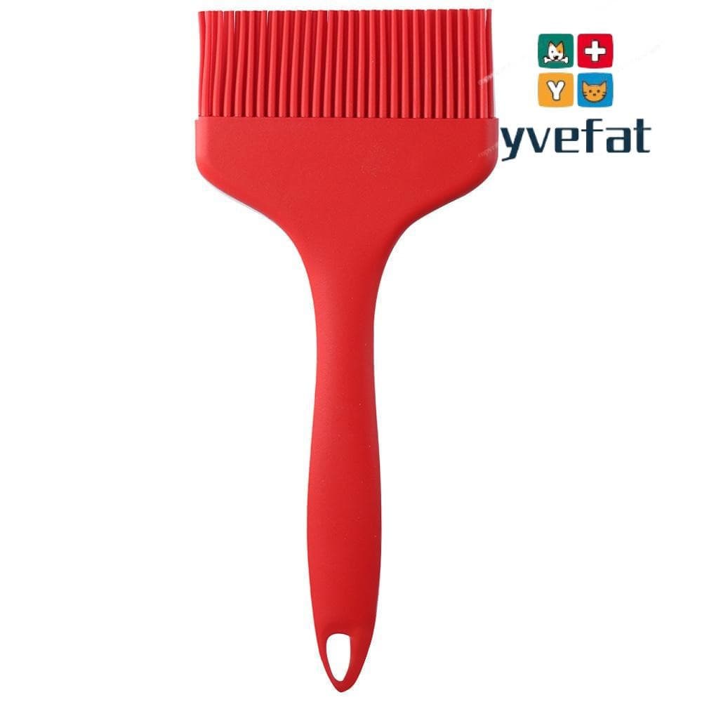 Escova De Alinhavo YVEFAT , Pastelaria Extra Larga De Silicone Para Churrasco Cozinha Resistente Ao Calor Vermelha Segur