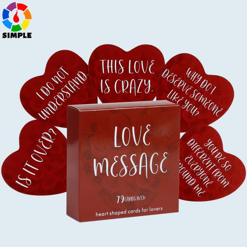 Love Confession Oracle About 8.5X8.5cm LoveKeywords Meaning 55 Cards