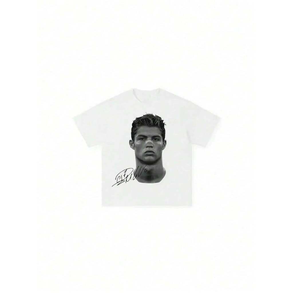 Camiseta De Futebol Cristiano Ronaldo Unissex 100% Algodão De Alta Qualidade