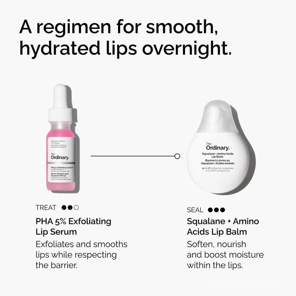 Bálsamo Hidratante para Lábios, Cotovelos e Cutículas The Ordinary Squalane + Amino Acids, 0,5 Fl Oz