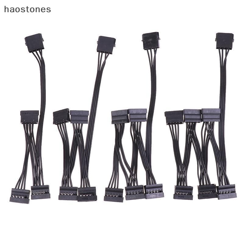 4Pin 1 Macho Para 3/4/5/6 Fêmea Divisor Adaptador SATA Power Disco Rígido Extensão Cabo De