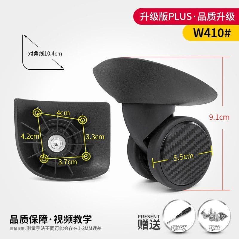 Roda de reposição para mala de viagem V22, acessórios para mala de rodinhas, substituição de roda D-256/JD-873 410