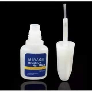 Cola Com Pincel Para Unhas Lírio Mirage Brush On Nail Glue 10g