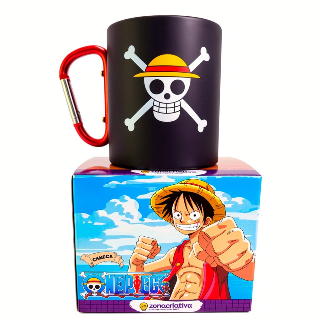Caneca One Piece Mosquetão Zona Criativa Original
