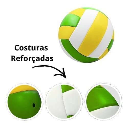 Bola Volei Infantil 63cm Cores Sortidas Leve Resistente Atividades Recreativas Desenvolvimento Fisíco