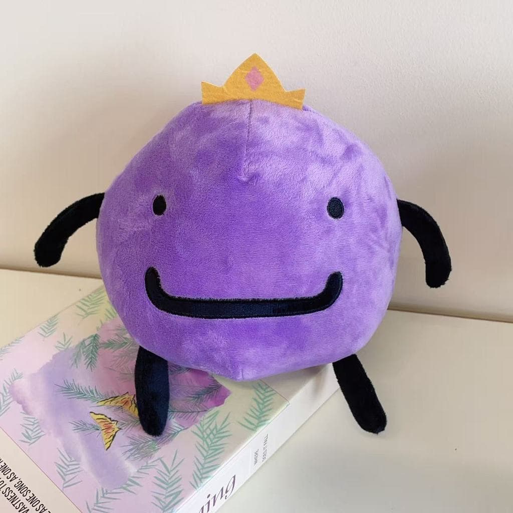 Boneca Wemmbu Plush King Purple Crown , Brinquedo De Pelúcia Macio Periférico De Jogo Minecraft , Bonito Redondo Figura