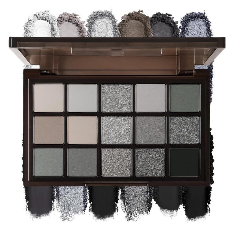 Paleta de Sombras K'APEINEkEyeshadow, Paleta de Sombras com 15 Cores, Paleta de Sombras Góticas, Kit de Maquiagem para O